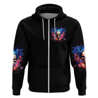 Fairy Skull Zip Hoodie Assuming I Was Like Most Girls Was Your First Mistake - Wonder Print Shop