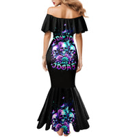 Rose Skull Mermaid Dress Stuck Between IDK IDC And IDGAF - Wonder Print Shop