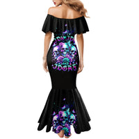 Rose Skull Mermaid Dress Stuck Between IDK IDC And IDGAF - Wonder Print Shop