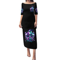 Rose Skull Puletasi Stuck Between IDK IDC And IDGAF - Wonder Print Shop