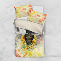 I Am Black Queen Bedding Set Flowers Retro Style - Wonder Print Shop