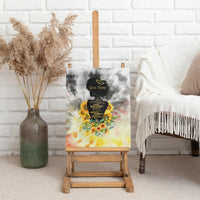 I Am Black Queen Canvas Wall Art Flowers Retro Style - Wonder Print Shop