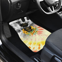 I Am Black Queen Car Mats Flowers Retro Style - Wonder Print Shop