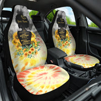I Am Black Queen Car Seat Cover Flowers Retro Style - Wonder Print Shop