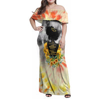 I Am Black Queen Family Matching Off Shoulder Maxi Dress and Hawaiian Shirt Flowers Retro Style - Wonder Print Shop