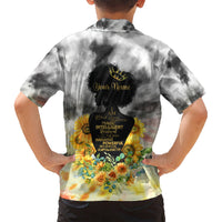 I Am Black Queen Kid Hawaiian Shirt Flowers Retro Style - Wonder Print Shop