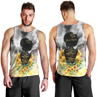 I Am Black Queen Men Tank Top Flowers Retro Style - Wonder Print Shop