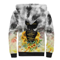I Am Black Queen Sherpa Hoodie Flowers Retro Style - Wonder Print Shop