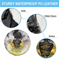 I Am Black Queen Spare Tire Cover Flowers Retro Style - Wonder Print Shop