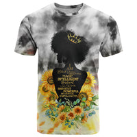 I Am Black Queen T Shirt Flowers Retro Style - Wonder Print Shop