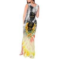 I Am Black Queen Tank Maxi Dress Flowers Retro Style - Wonder Print Shop