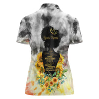 I Am Black Queen Women Polo Shirt Flowers Retro Style - Wonder Print Shop