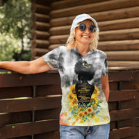 I Am Black Queen Women Polo Shirt Flowers Retro Style - Wonder Print Shop