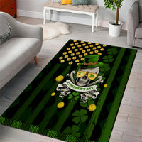 St Patrick's Day Skull Area Rug American Flag Shamrock - Wonder Print Shop