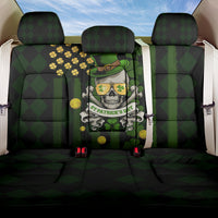 St Patrick's Day Skull Back Car Seat Cover American Flag Shamrock - Wonder Print Shop