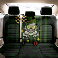 St Patrick's Day Skull Back Car Seat Cover American Flag Shamrock - Wonder Print Shop