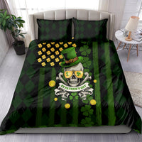 St Patrick's Day Skull Bedding Set American Flag Shamrock - Wonder Print Shop