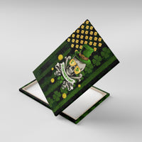 St Patrick's Day Skull Canvas Wall Art American Flag Shamrock - Wonder Print Shop