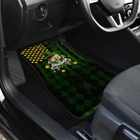 St Patrick's Day Skull Car Mats American Flag Shamrock - Wonder Print Shop