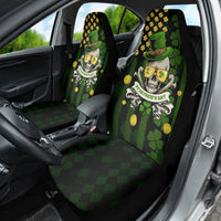 St Patrick's Day Skull Car Seat Cover American Flag Shamrock - Wonder Print Shop