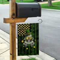 St Patrick's Day Skull Garden Flag American Flag Shamrock - Wonder Print Shop