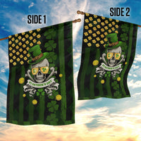 St Patrick's Day Skull Garden Flag American Flag Shamrock - Wonder Print Shop