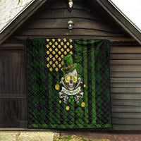 St Patrick's Day Skull Quilt American Flag Shamrock - Wonder Print Shop