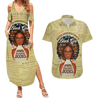 Personalized Black Girl African Couples Matching Summer Maxi Dress and Hawaiian Shirt Never Underestimate A Book Lover - Wonder Print Shop