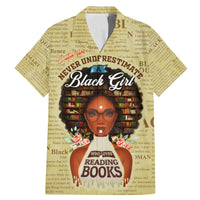 Personalized Black Girl African Family Matching Mermaid Dress and Hawaiian Shirt Never Underestimate A Book Lover - Wonder Print Shop