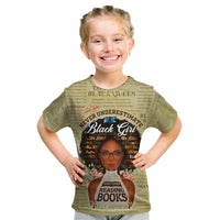 Personalized Black Girl African Kid T Shirt Never Underestimate A Book Lover - Wonder Print Shop