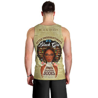 Personalized Black Girl African Men Tank Top Never Underestimate A Book Lover - Wonder Print Shop