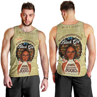 Personalized Black Girl African Men Tank Top Never Underestimate A Book Lover - Wonder Print Shop