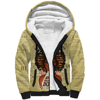 Personalized Black Girl African Sherpa Hoodie Never Underestimate A Book Lover - Wonder Print Shop