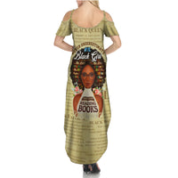 Personalized Black Girl African Summer Maxi Dress Never Underestimate A Book Lover - Wonder Print Shop