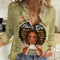 Personalized Black Girl African Women Casual Shirt Never Underestimate A Book Lover - Wonder Print Shop