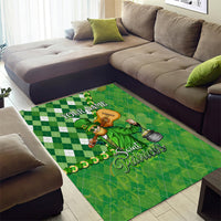 Personalized Happy St Patrick's Day Area Rug Irish Leprechaun - Wonder Print Shop