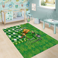 Personalized Happy St Patrick's Day Area Rug Irish Leprechaun - Wonder Print Shop