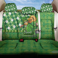 Personalized Happy St Patrick's Day Back Car Seat Cover Irish Leprechaun - Wonder Print Shop
