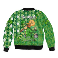 Personalized Happy St Patrick's Day Bomber Jacket Irish Leprechaun - Wonder Print Shop