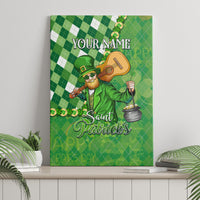 Personalized Happy St Patrick's Day Canvas Wall Art Irish Leprechaun - Wonder Print Shop