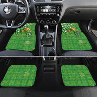 Personalized Happy St Patrick's Day Car Mats Irish Leprechaun - Wonder Print Shop