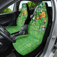 Personalized Happy St Patrick's Day Car Seat Cover Irish Leprechaun - Wonder Print Shop
