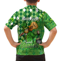 Personalized Happy St Patrick's Day Family Matching Puletasi and Hawaiian Shirt Irish Leprechaun - Wonder Print Shop