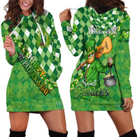 Personalized Happy St Patrick's Day Hoodie Dress Irish Leprechaun - Wonder Print Shop