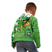Personalized Happy St Patrick's Day Kid Hoodie Irish Leprechaun - Wonder Print Shop