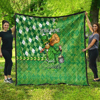 Personalized Happy St Patrick's Day Quilt Irish Leprechaun - Wonder Print Shop