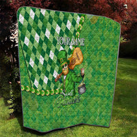 Personalized Happy St Patrick's Day Quilt Irish Leprechaun - Wonder Print Shop