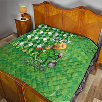 Personalized Happy St Patrick's Day Quilt Irish Leprechaun - Wonder Print Shop