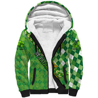 Personalized Happy St Patrick's Day Sherpa Hoodie Irish Leprechaun - Wonder Print Shop