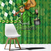 Personalized Happy St Patrick's Day Window Curtain Irish Leprechaun - Wonder Print Shop